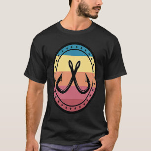 T-shirt Pêche I Crochet de pêche rétro vintage Papa Grand-