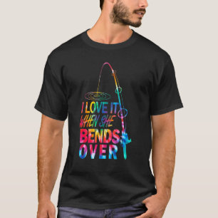 T-shirt Pêche J'adore Quand Elle Se Penche Sur Tie Dye Fat