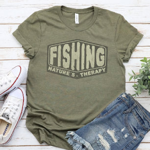 T-shirt Pêche Nature's Therapy - amateurs de pêche