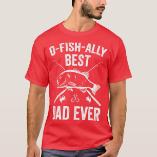 T-shirt Pêche Papa Pêcheur Poisson Drôle Père Cadeau