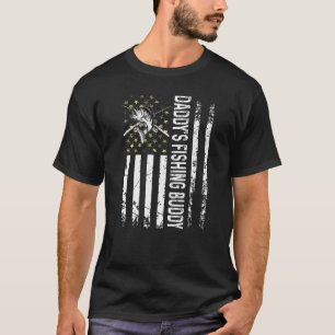 T-shirt Pêche papa's Fishing Buddy Young Fisherman