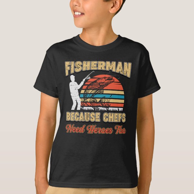T-shirt Pêche, Pêche, Pêche, Pêche, Pêche (Devant)