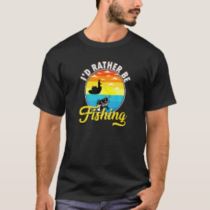 T-shirt Pêche Pêcheur J'aimerais Mieux Pêcher