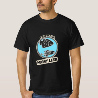 T-shirt Pêche Plus Inquiète Moins