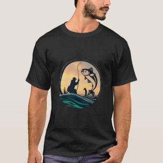 T-shirt « Pêche plus intelligente, poissons plus h