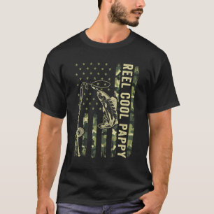 T-shirt Pêche Pour les Hommes Pêcheur Moulinet Cool Pappy