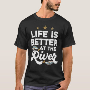 T-shirt Pêche pour les pêcheurs à la rivière
