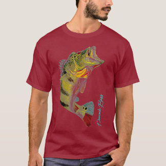 T-shirt Pêche s BASS PEACOCK Pêche Art Don pour