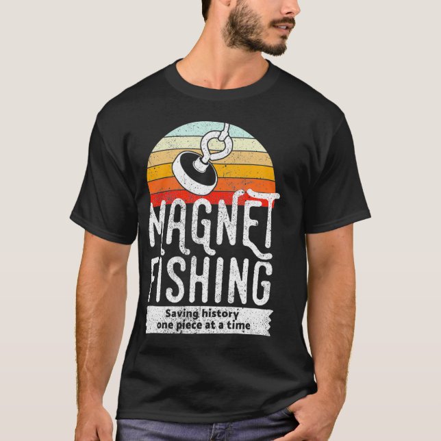 T-shirt Pêche sur aimant (Devant)