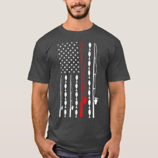 T-shirt PêcheDrôle américain amusant pêche