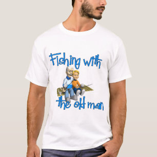 T-shirt Pêcher avec le vieil homme