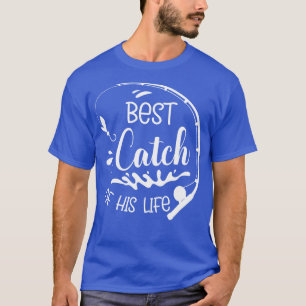 T-shirt Pêcher Le Meilleur Capture De Sa Vie Épouse Mari F