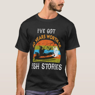 T-Shirt pêcheur 60 ans drôle pêche à la basse