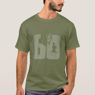 T-shirt Pêcheur à la ligne 60 Anniversaire Vert