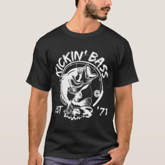 T-shirt Pêcheur De Bass Anniversaire Né En 1971 Année De N