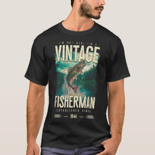 T-shirt Pêcheur de truite vintage drôle d'anniversaire de