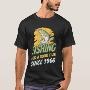 T-shirt Pêcheur depuis 1966 Angler 60e anniversaire pêche