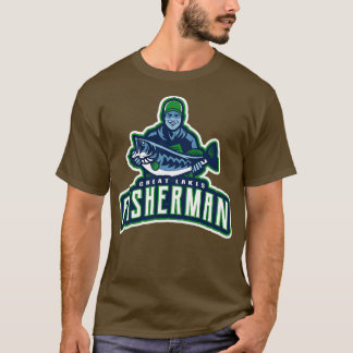 T-shirt Pêcheur des Grands Lacs Michigan