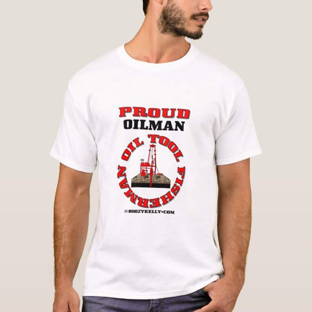 T-shirt Pêcheur d'outil d'huile, T-shirt, expert (Devant)