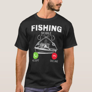 T-shirt Pêcheur Drôle Appel Bateau de Pêche Pêche