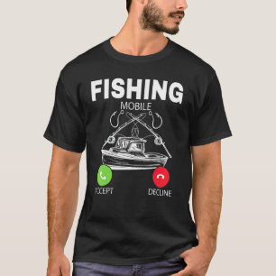 T-shirt Pêcheur Drôle d'appel Bateau de pêche Pêche