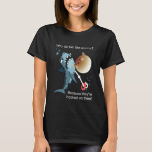 T-shirt Pêcheur drôle de blague Pourquoi les poissons aime