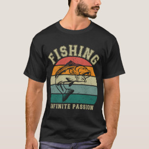 T-shirt Pêcheur fanatique de pêche drôle sarcastique retra
