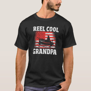 T-shirt Pêcheur Grand-père Cool Hommes Usa Grand-papa Pois