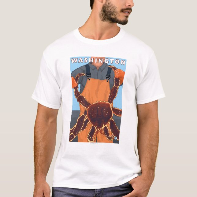 T-shirt Pêcheur limule - Washington (Devant)