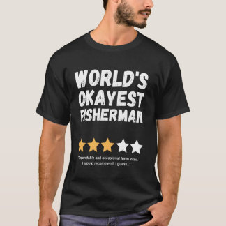 T-shirt Pêcheur moyen du monde Blague drôle