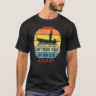 T-shirt Pêcheur ne peut pas travailler aujourd'hui mon bra