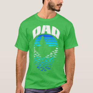 T-shirt Pêcheur Papa Bateau de pêche Funny Vintage Retro S
