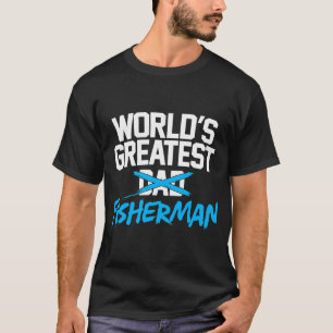 T-shirt Pêcheur Papa Drôle Le Meilleur Du Monde