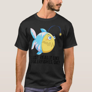 T-shirt Pêcheur pêche J'aime vraiment beaucoup les baudro