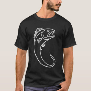 T-shirt Pêcheur & Pêcheur à la ligne Tee Crochet de pêche