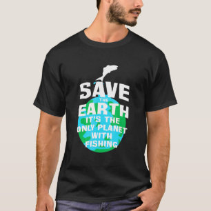 T-shirt Pêcheur Planète Uniquement Avec Pêche