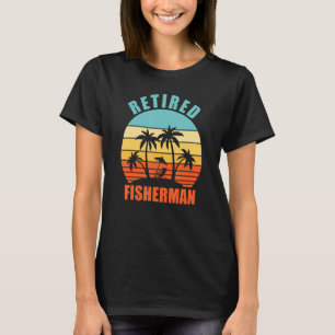 T-shirt Pêcheur retraité drôle pêche retraite heureuse