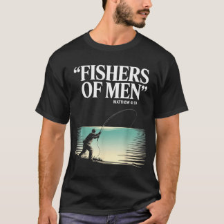 T-shirt Pêcheurs Chrétiens D'hommes Matthieu 4 19 Verset