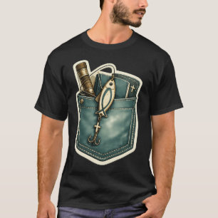 T-shirt Pêcheurs d'hommes Pochette Design â€” Matthieu 4:1