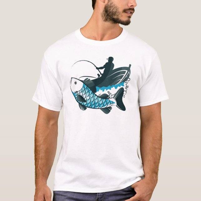 T-shirt Pêcheurs - La joie de la pêche (Devant)