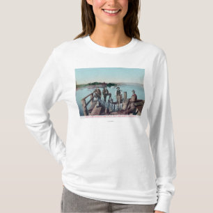 T-shirt Pêcheurs montrant le crochet du jour