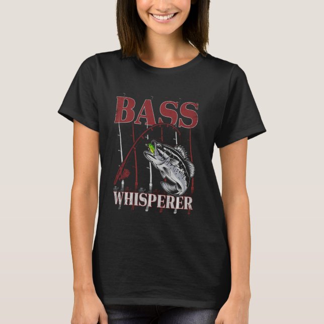 T-shirt Pêcheurs patriotiques American Bass Pro chuchoter  (Devant)