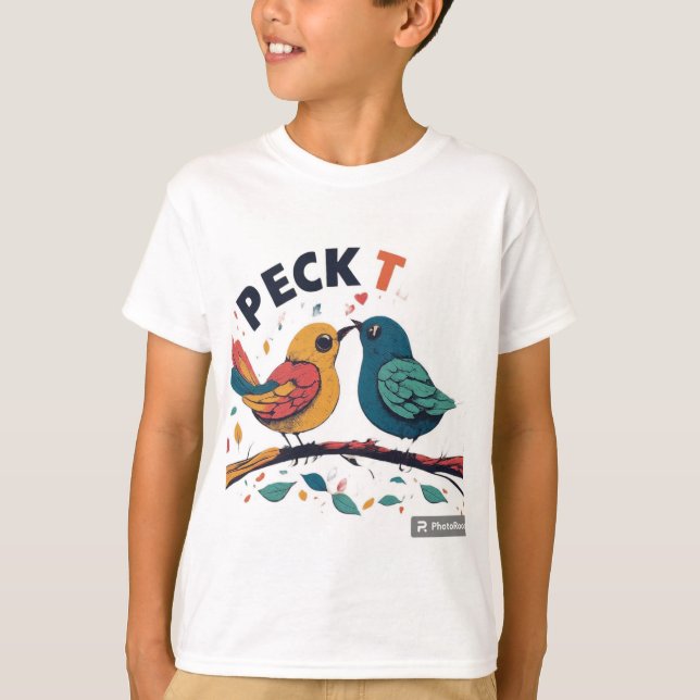 T-shirt Peck the Love (Devant)