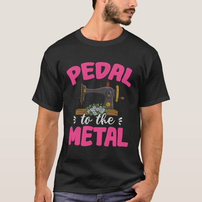 T-shirt Pédale À La Machine À Coudre (Devant)