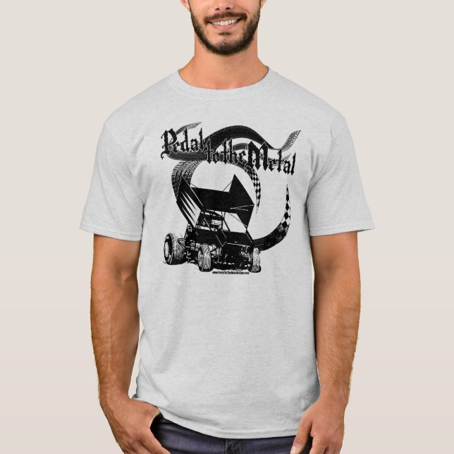 T-shirt Pédale à la voiture de sprint en métal (Devant)