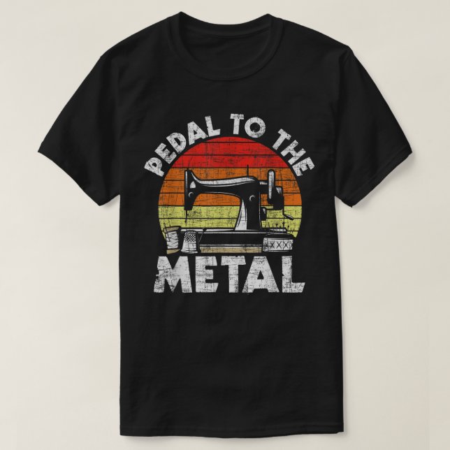 T-shirt Pédale Au Métal - Chaussure Machine Quilter Quilti (Design devant)