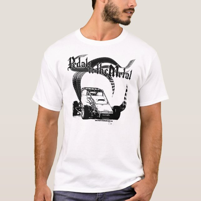 T-shirt Pédale au sprint en métal (Devant)