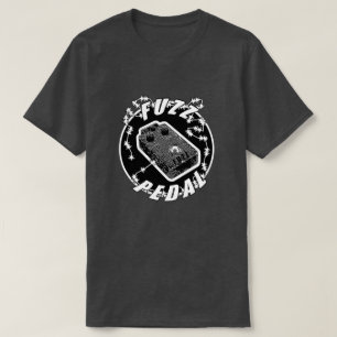 T-shirt Pédale de duvet - noir et blanc de décharge