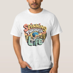 T-shirt Pédale en style avec graphisme vélo