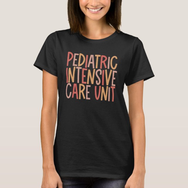 T-shirt Pediatric Intensive Care Unit Retro Graphic (Devant)